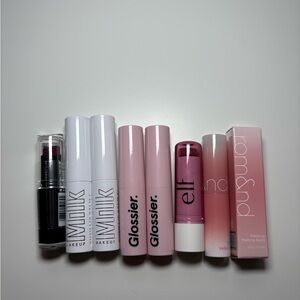 Glossier Milk ELF Romand Lip Bundle